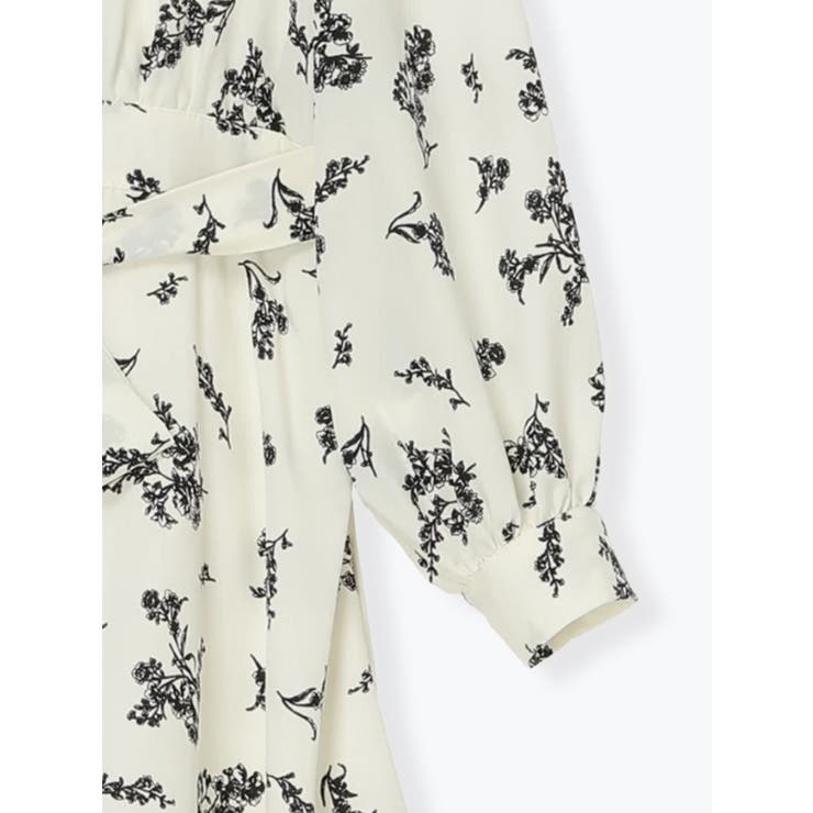 裾チュールアシメ切り替え花柄シャツワンピース | Re-J＆SUPURE | 詳細画像24 