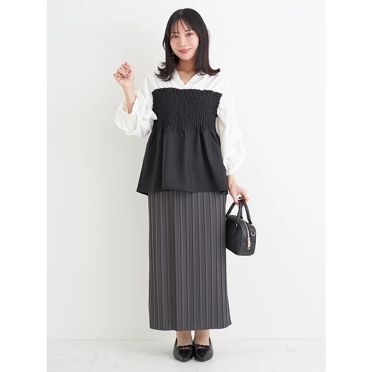 シャツドッキングトップス(無地/ストライプ柄/チェック柄) | Re-J＆SUPURE | 詳細画像33 