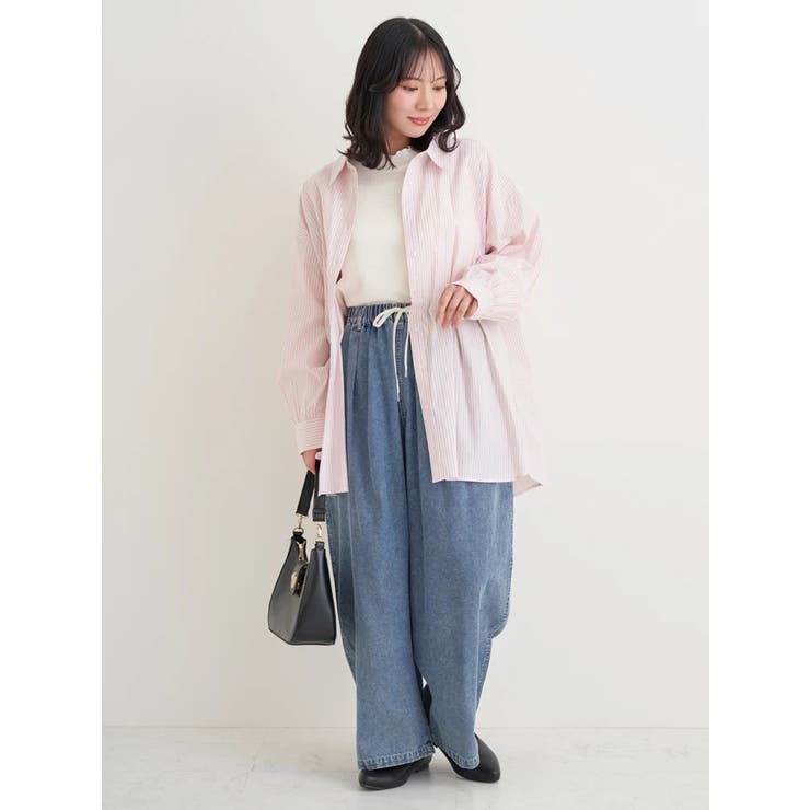 シアーストライプ2WAYシャツ | Re-J＆SUPURE | 詳細画像7 