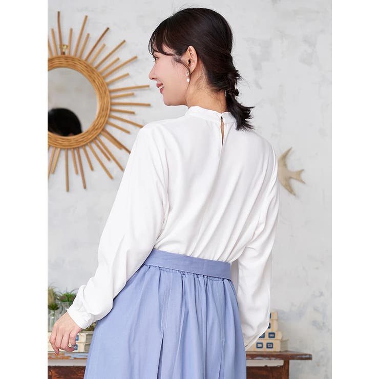 【正解ブラウス】 バー付きボウタイブラウス | Re-J＆SUPURE | 詳細画像13 