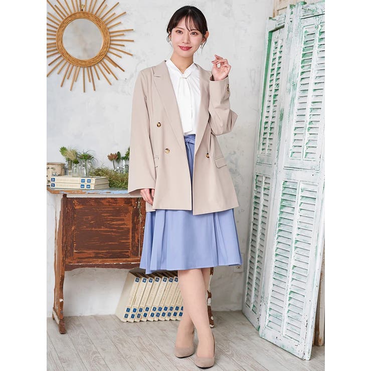 【正解ブラウス】 バー付きボウタイブラウス | Re-J＆SUPURE | 詳細画像19 