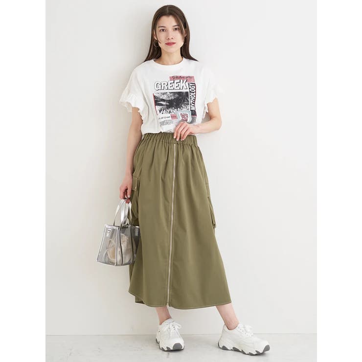 センターZIPカーゴスカート | Re-J＆SUPURE | 詳細画像3 