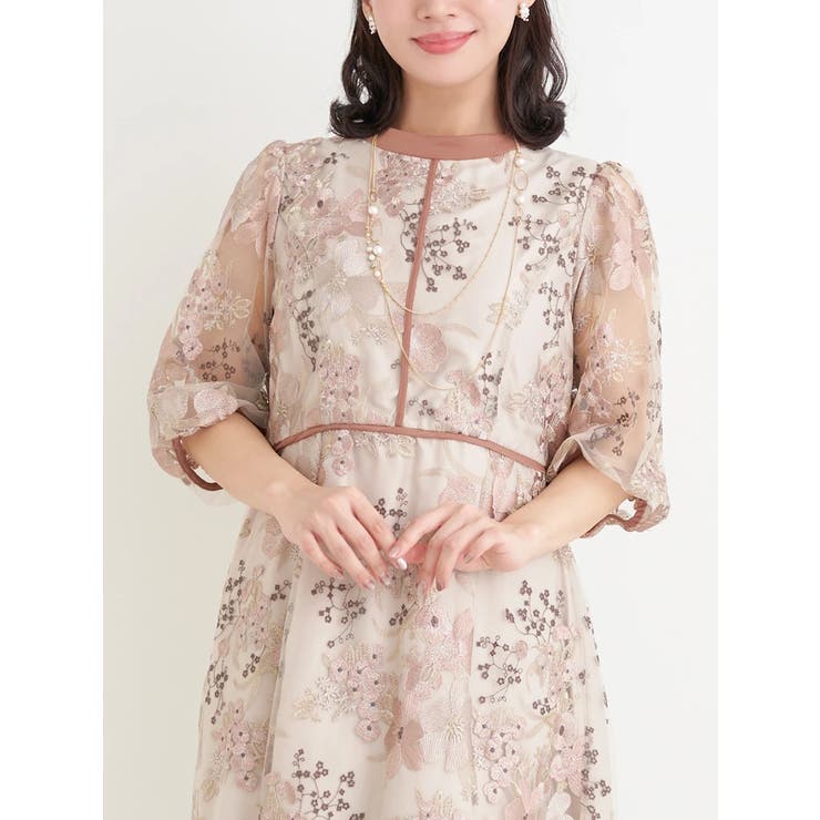 フラワー刺繍ドレス | Re-J＆SUPURE | 詳細画像6 