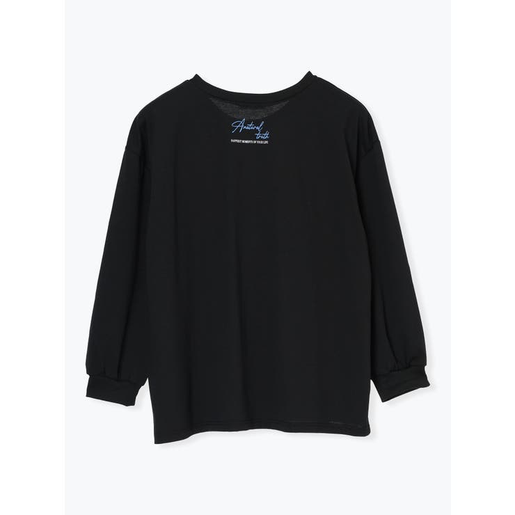 フラワーフォト×ロゴ刺繍ロングTシャツ | Re-J＆SUPURE | 詳細画像4 