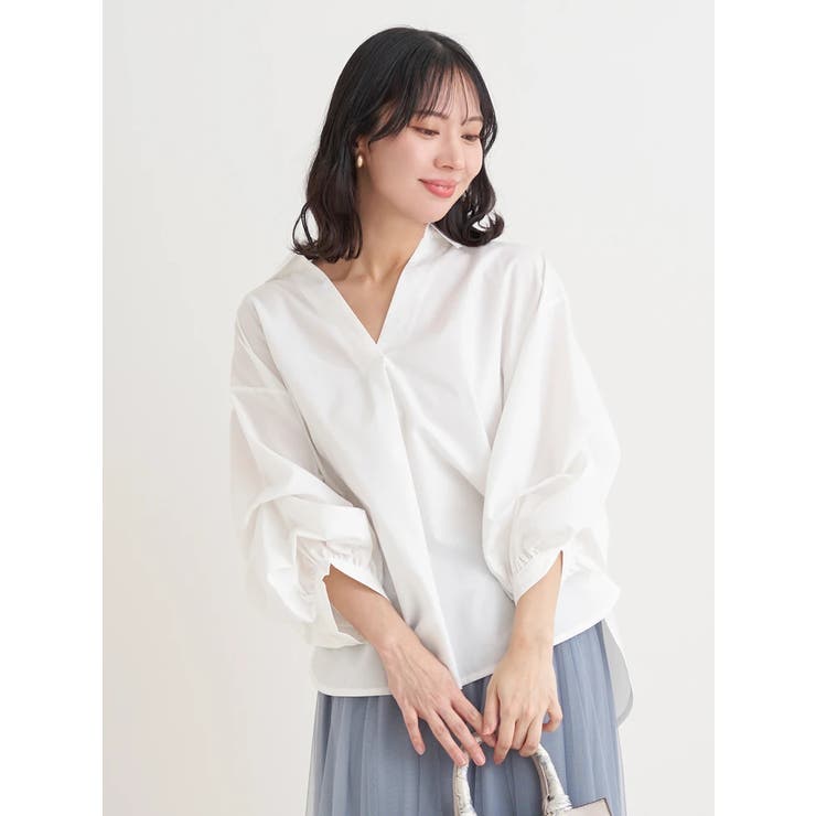 オフホワイト | タックスリーブスキッパーシャツ | Re-J＆SUPURE