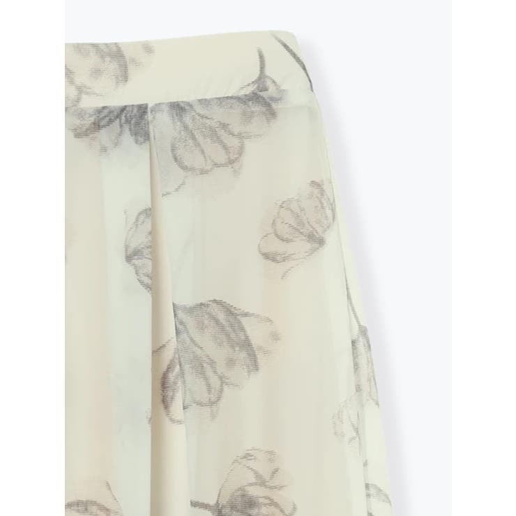 シアー花柄フレアスカート | Re-J＆SUPURE | 詳細画像4 