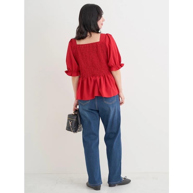 シャーリングリボンブラウス | Re-J＆SUPURE | 詳細画像9 