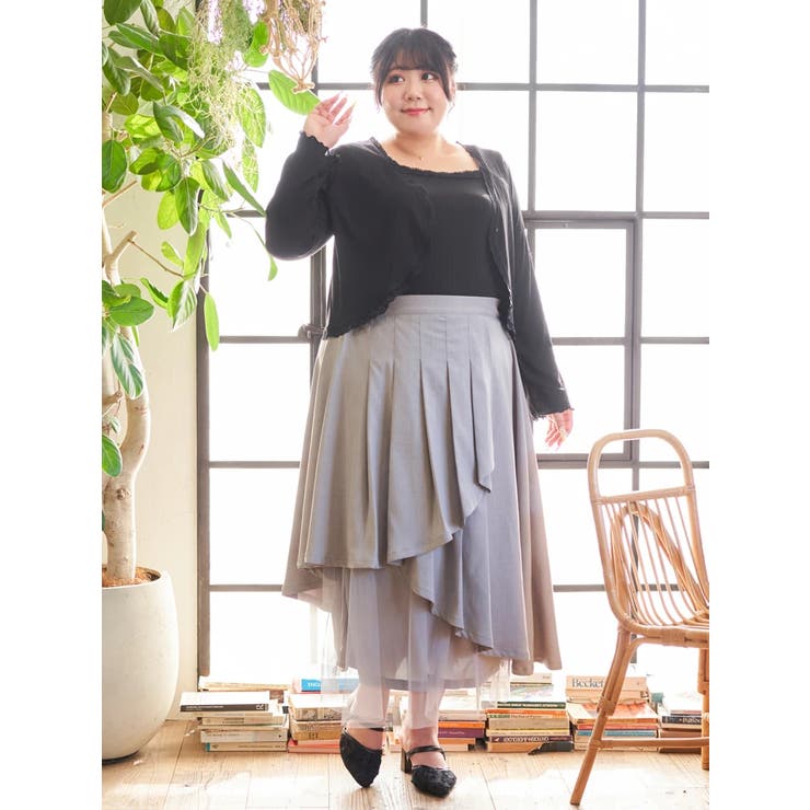 【Kannaコラボ】プリーツ×チュールラッフルスカート | Re-J＆SUPURE | 詳細画像16 