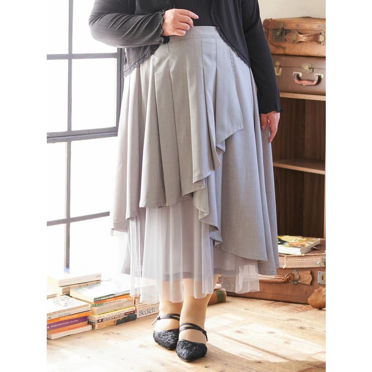 【Kannaコラボ】プリーツ×チュールラッフルスカート | Re-J＆SUPURE | 詳細画像21 