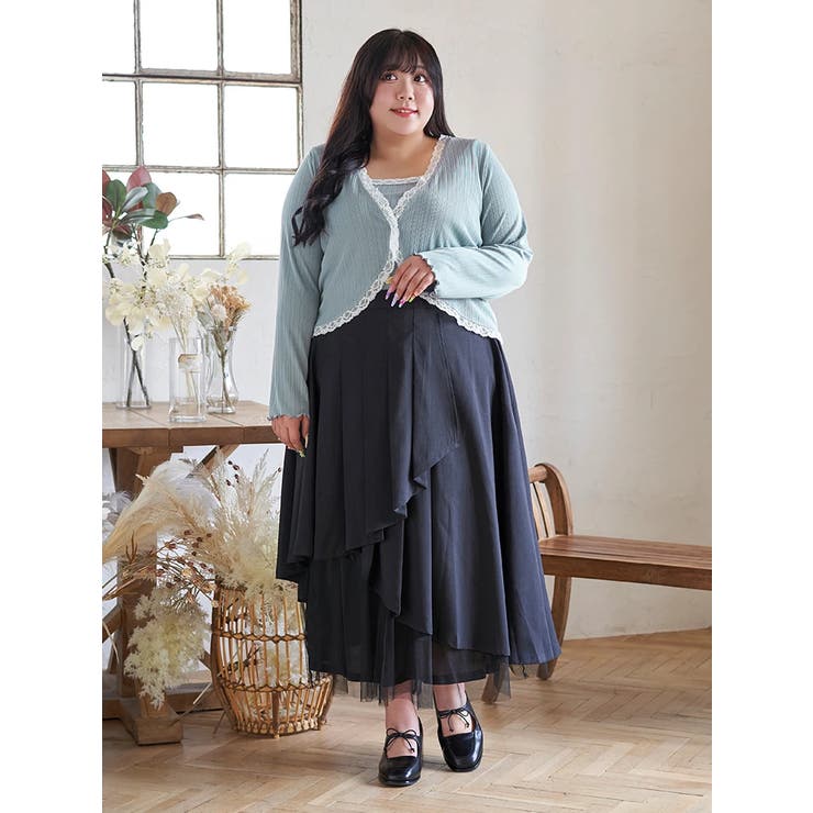 【Kannaコラボ】プリーツ×チュールラッフルスカート | Re-J＆SUPURE | 詳細画像36 