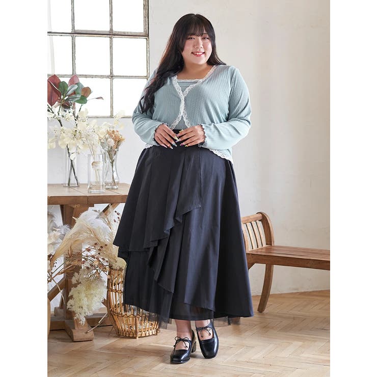 【Kannaコラボ】プリーツ×チュールラッフルスカート | Re-J＆SUPURE | 詳細画像37 