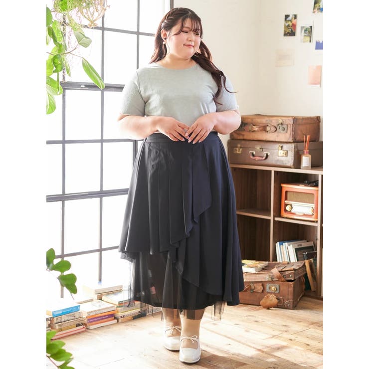 【Kannaコラボ】プリーツ×チュールラッフルスカート | Re-J＆SUPURE | 詳細画像47 