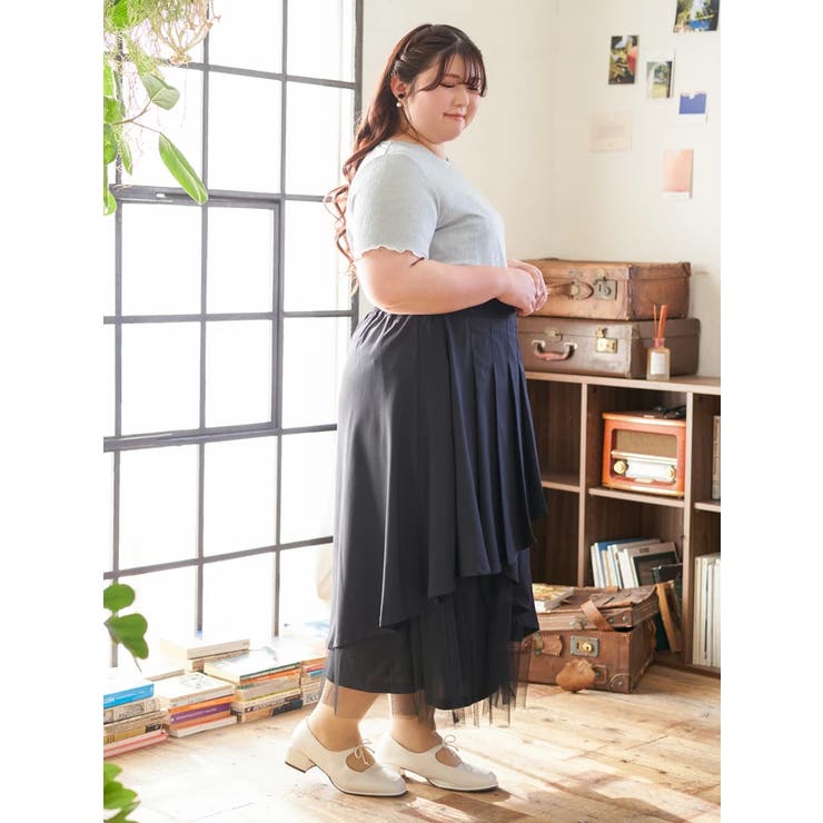 【Kannaコラボ】プリーツ×チュールラッフルスカート | Re-J＆SUPURE | 詳細画像49 
