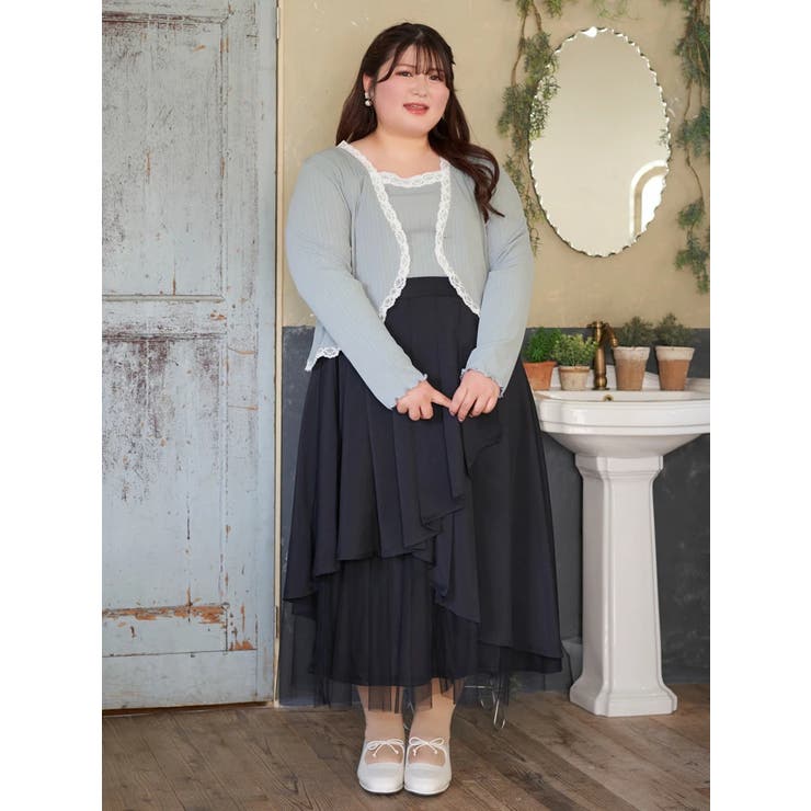 【Kannaコラボ】プリーツ×チュールラッフルスカート | Re-J＆SUPURE | 詳細画像52 