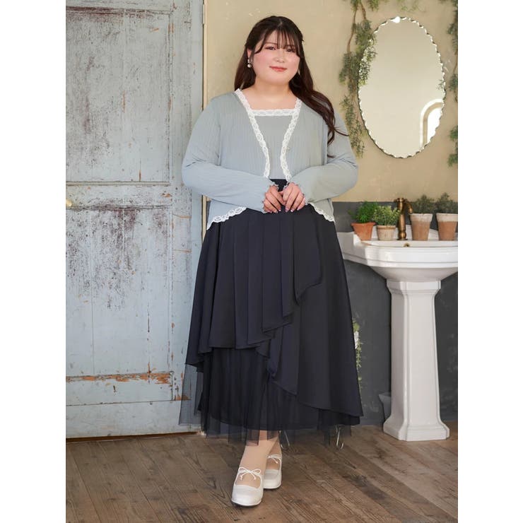 【Kannaコラボ】プリーツ×チュールラッフルスカート | Re-J＆SUPURE | 詳細画像53 