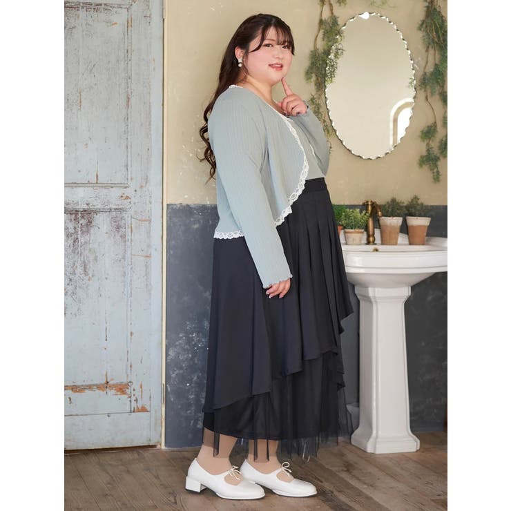 【Kannaコラボ】プリーツ×チュールラッフルスカート | Re-J＆SUPURE | 詳細画像54 