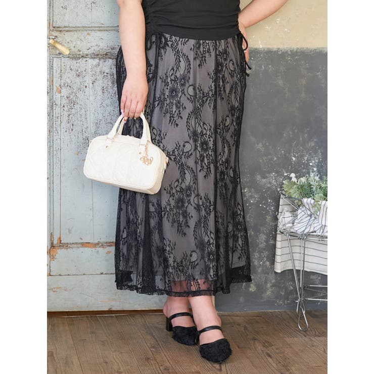 Ａ柄 | 【Kannaコラボ】レースマーメイドスカート | Re-J＆SUPURE