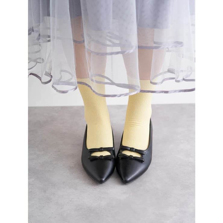 【la farfa SHOES/ラ・ファーファシューズ】ダブルリボンパンプス | Re-J＆SUPURE | 詳細画像3 