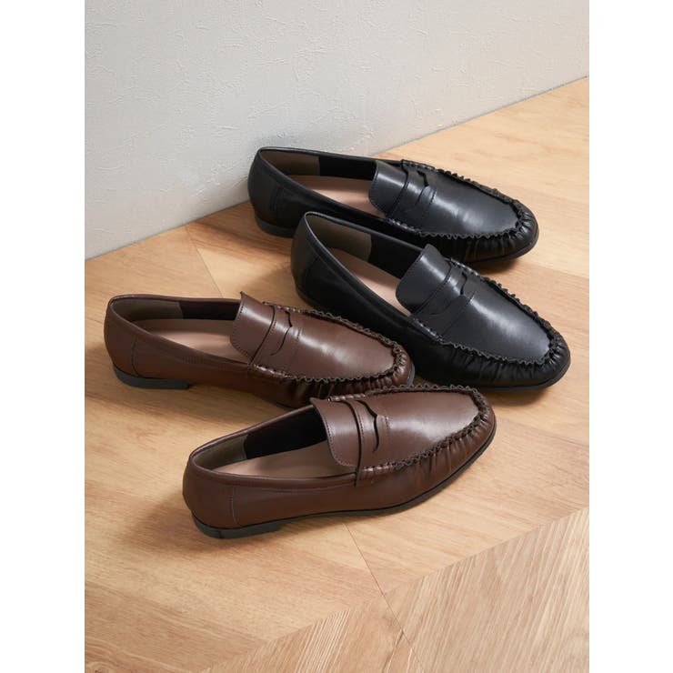 【la farfa SHOES/ラ・ファーファシューズ】ギャザーローファー | Re-J＆SUPURE | 詳細画像6 