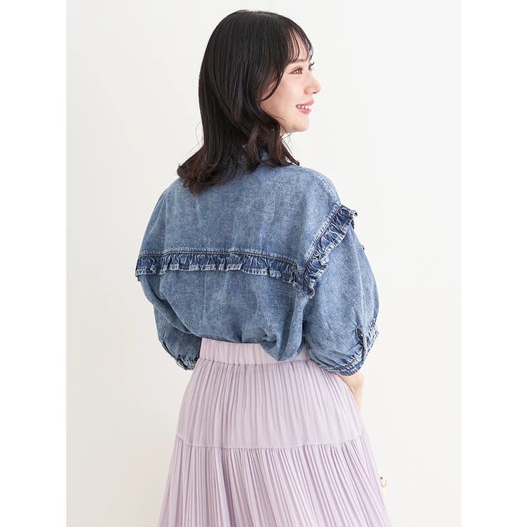 デニムフリルシャツ | Re-J＆SUPURE | 詳細画像3 