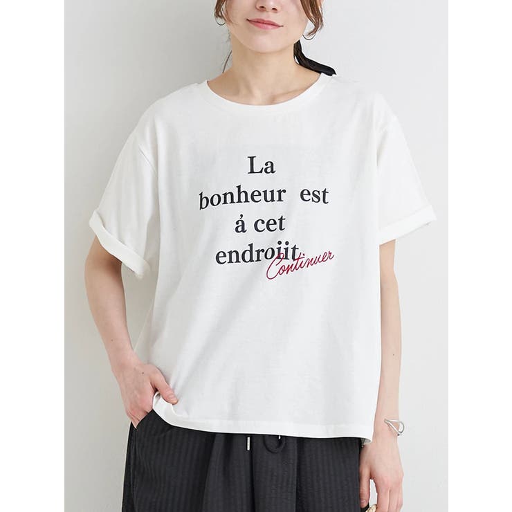 配色ロゴ刺繍Tシャツ | Re-J＆SUPURE | 詳細画像2 