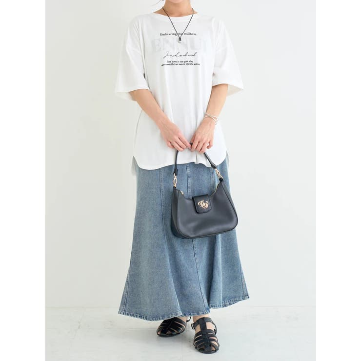 【キレサラ 機能Tシャツ】ラインストーン×フロッキーロゴTシャツ | Re-J＆SUPURE | 詳細画像13 