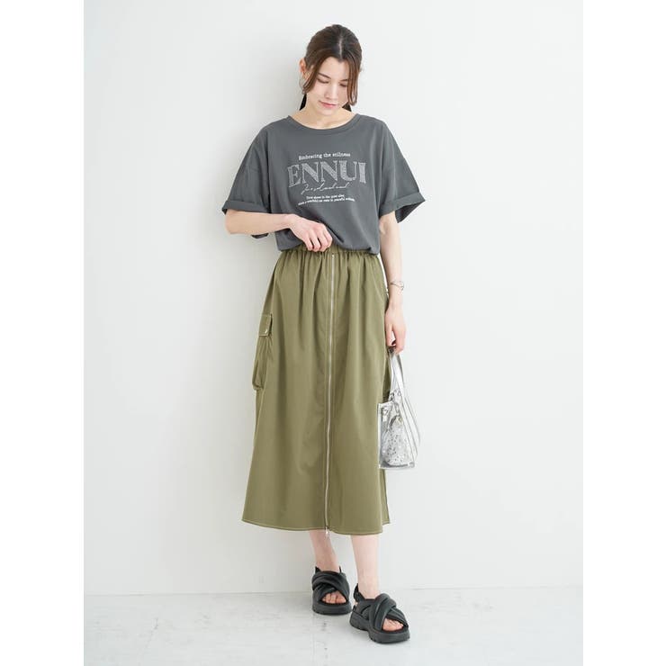 【キレサラ 機能Tシャツ】ラインストーン×フロッキーロゴTシャツ | Re-J＆SUPURE | 詳細画像18 