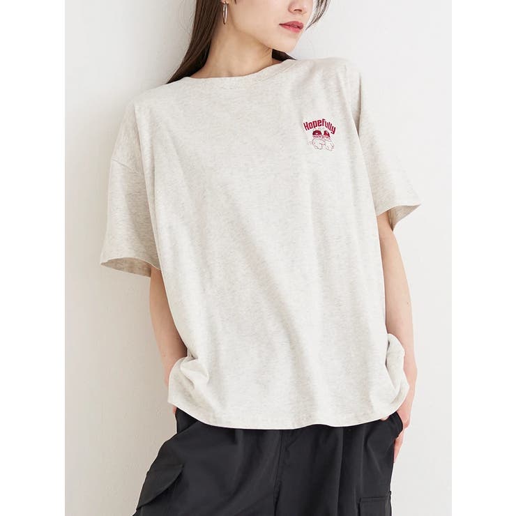 BACKウサギ刺繍Tシャツ | Re-J＆SUPURE | 詳細画像2 