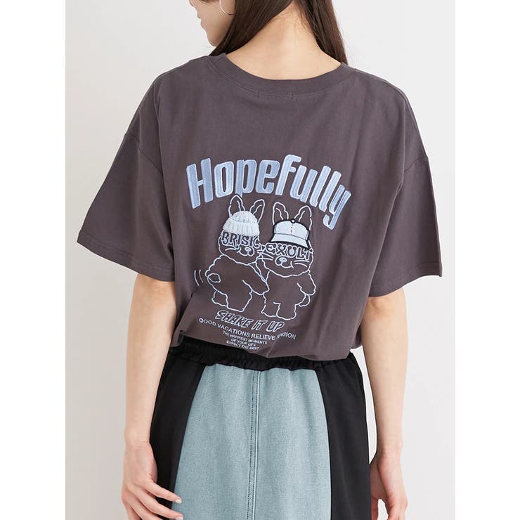 BACKウサギ刺繍Tシャツ | Re-J＆SUPURE | 詳細画像13 