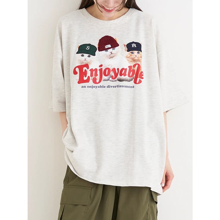 ミニ裏毛帽子ネコTシャツ | Re-J＆SUPURE | 詳細画像2 