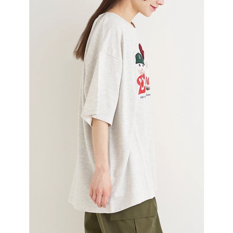 ミニ裏毛帽子ネコTシャツ | Re-J＆SUPURE | 詳細画像3 