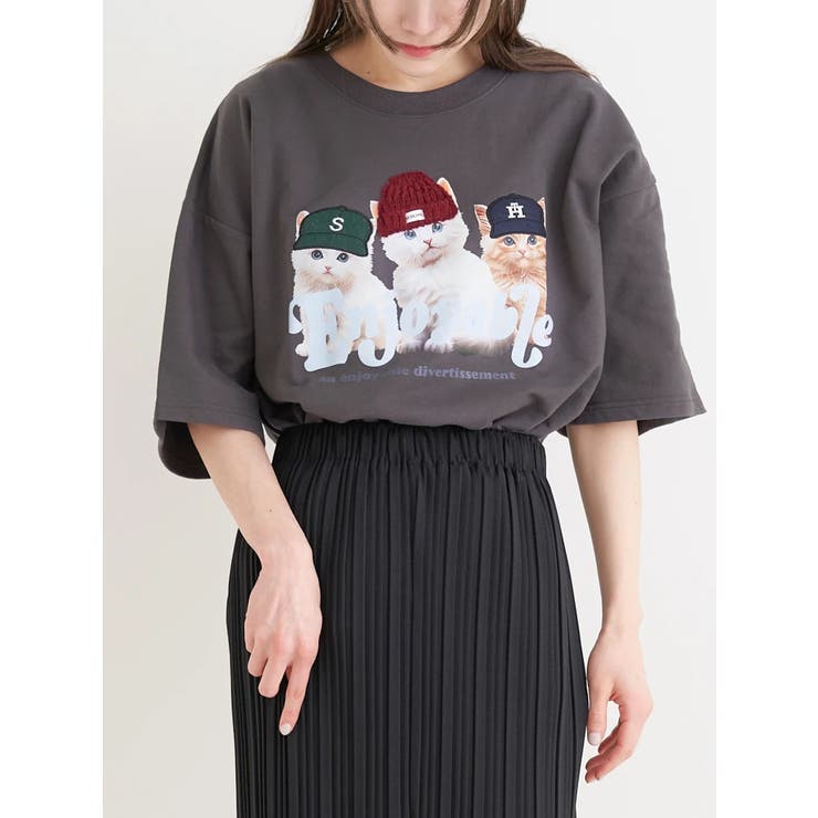 ミニ裏毛帽子ネコTシャツ | Re-J＆SUPURE | 詳細画像10 