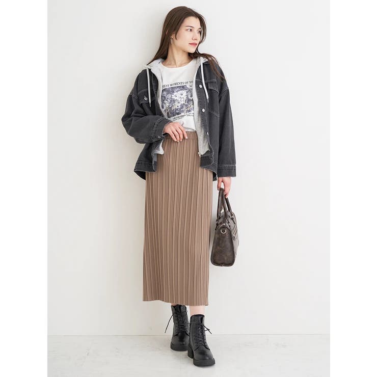 パーカーレイヤード風デニムジャケット | Re-J＆SUPURE | 詳細画像5 