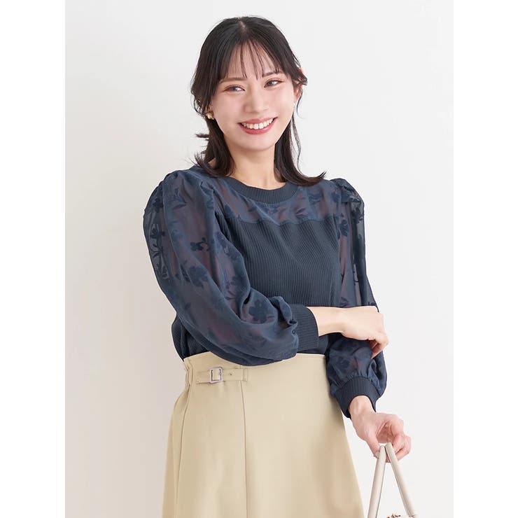 フロッキー花柄プルオーバー | Re-J＆SUPURE | 詳細画像2 