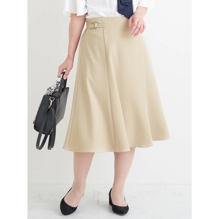 サイドバックルミディ丈スカート | Re-J＆SUPURE | 詳細画像11 