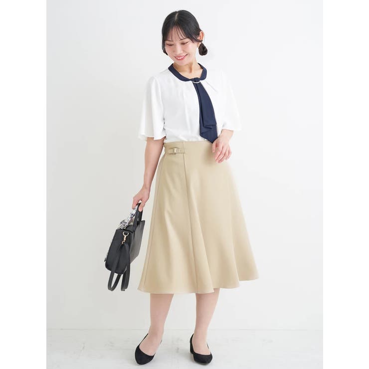 サイドバックルミディ丈スカート | Re-J＆SUPURE | 詳細画像15 