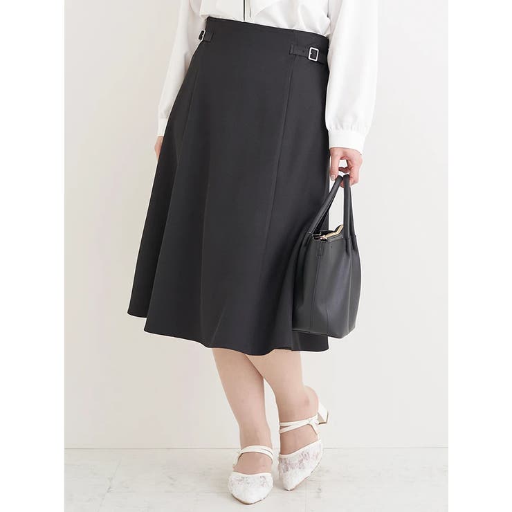 サイドバックルミディ丈スカート | Re-J＆SUPURE | 詳細画像24 