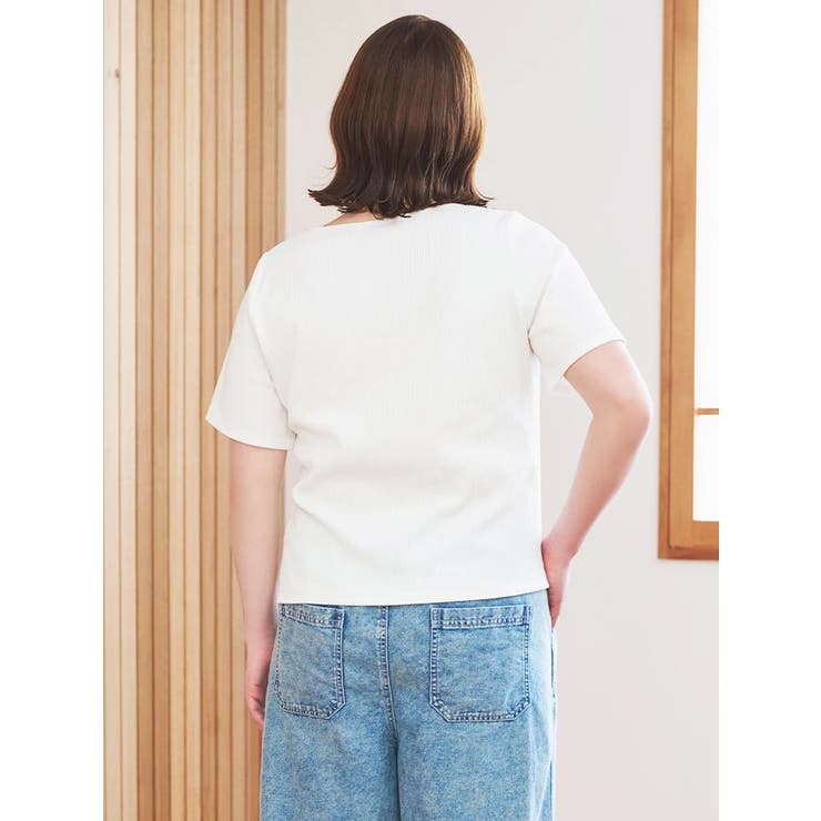 テレコリブヘンリーネックTシャツ | Re-J＆SUPURE | 詳細画像6 