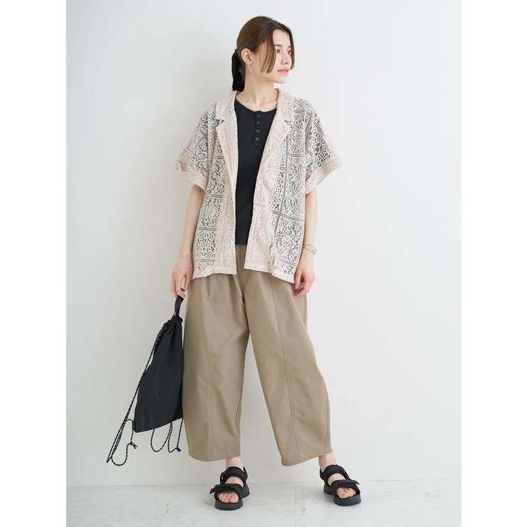 テレコリブヘンリーネックTシャツ | Re-J＆SUPURE | 詳細画像30 