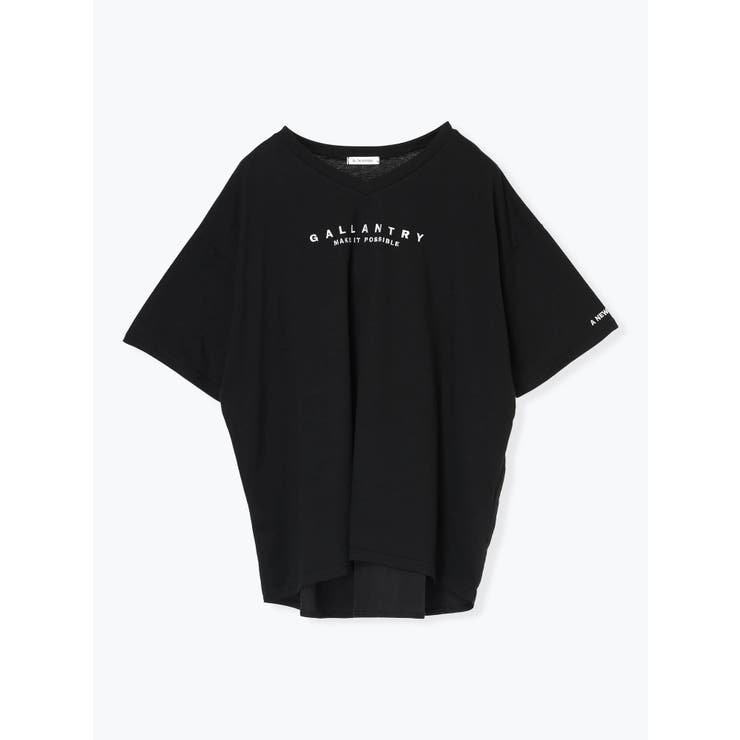 BACK異素材切り替えロゴ刺繡Tシャツ | Re-J＆SUPURE | 詳細画像27 