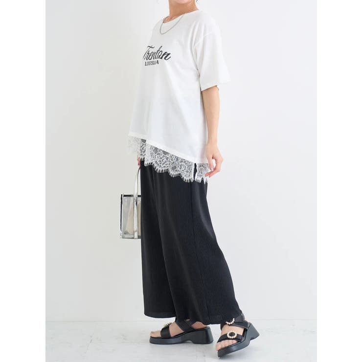 イレヘムレースロゴプリントTシャツ | Re-J＆SUPURE | 詳細画像9 