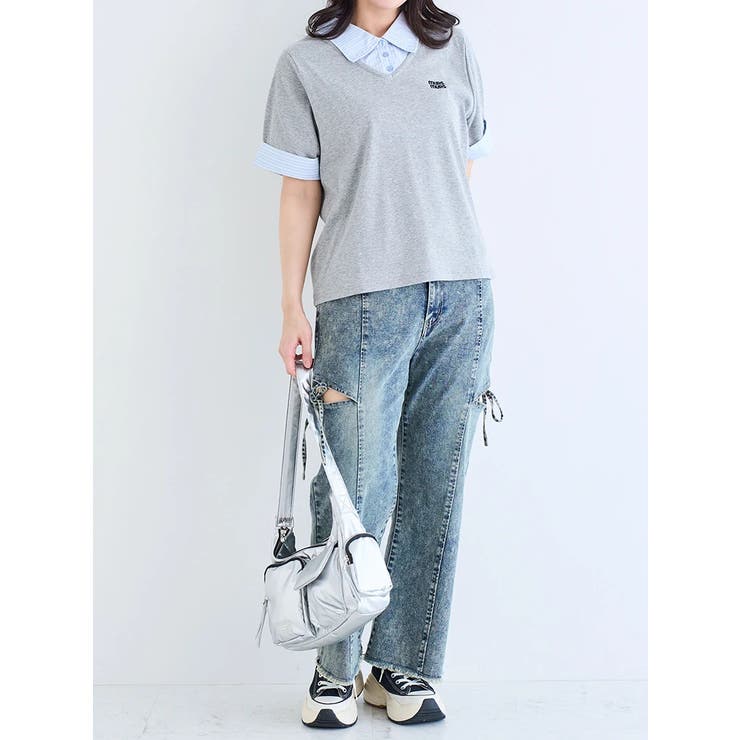 【WEB限定】シャツレイヤード風トップス | Re-J＆SUPURE | 詳細画像5 