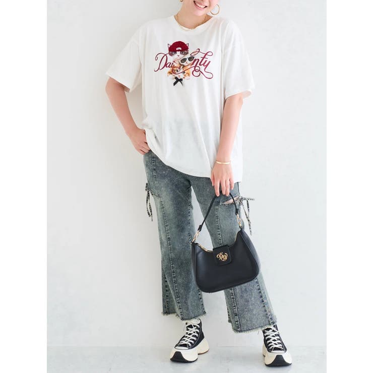 お洒落ネコプリントTシャツ | Re-J＆SUPURE | 詳細画像17 