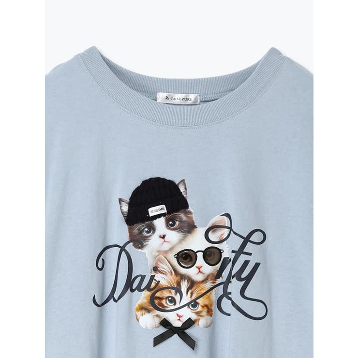 お洒落ネコプリントTシャツ | Re-J＆SUPURE | 詳細画像24 