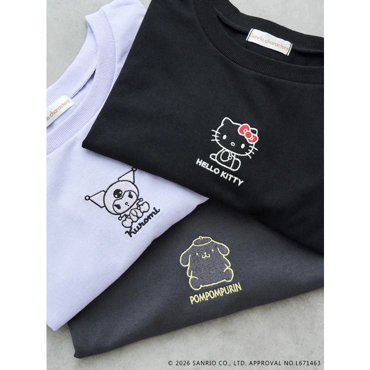 【サンリオキャラクターズ】クルーネック刺繍Tシャツ | Re-J＆SUPURE | 詳細画像2 