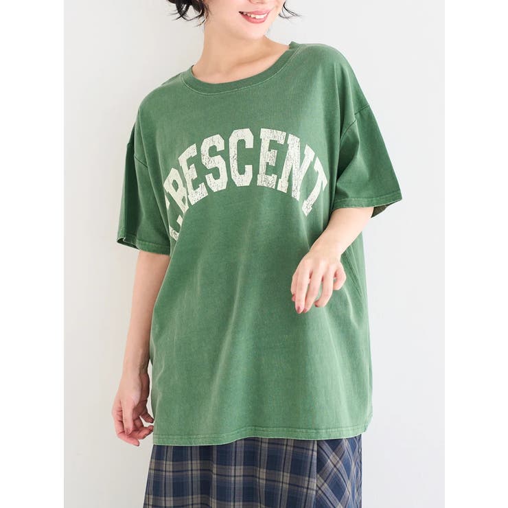 ピグメント加工風ロゴプリントTシャツ | Re-J＆SUPURE | 詳細画像1 