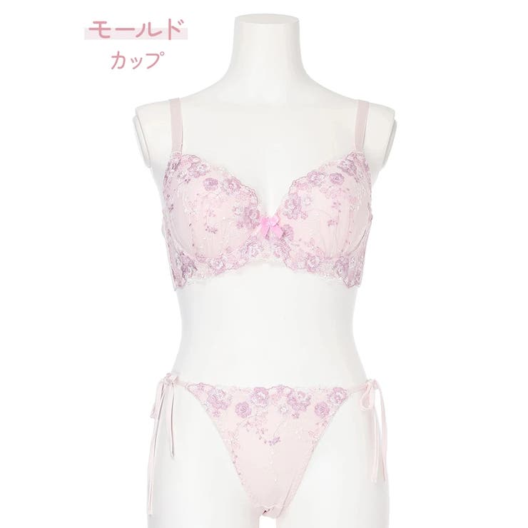 [D85-I95］ロマンティックフラワーブラ＆ショーツ(モールドカップ) | Re-J＆SUPURE | 詳細画像1 