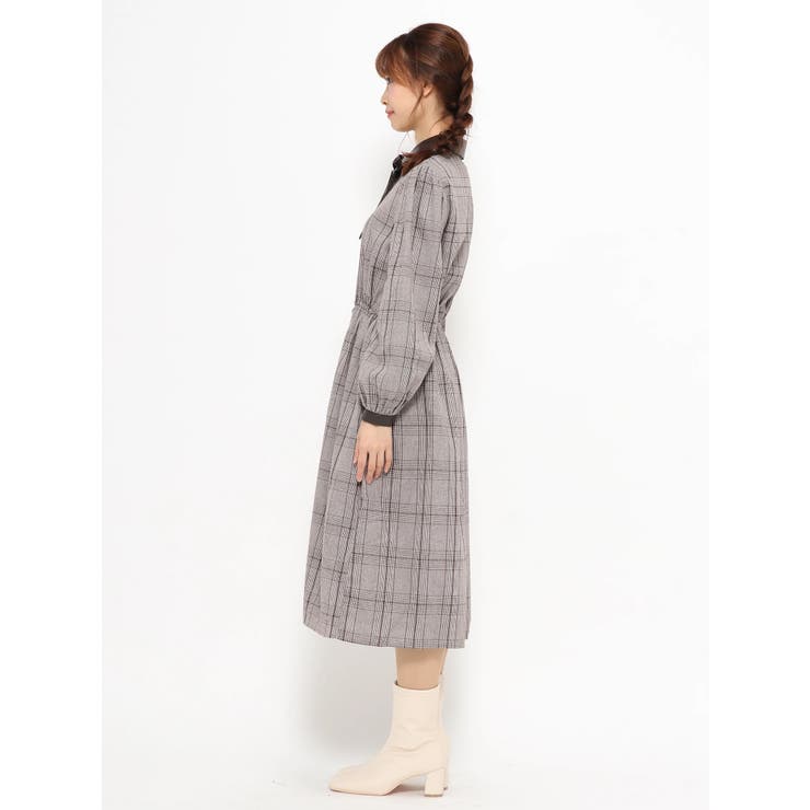 エコレザー使いチェックワンピース 品番 Plmw Ludic Park ルディックパーク のレディースファッション通販 Shoplist ショップリスト