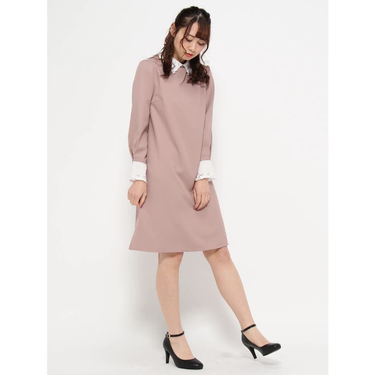 カットワーク刺繍襟配色ワンピース 品番 Plmw Ludic Park ルディックパーク のレディースファッション通販 Shoplist ショップリスト