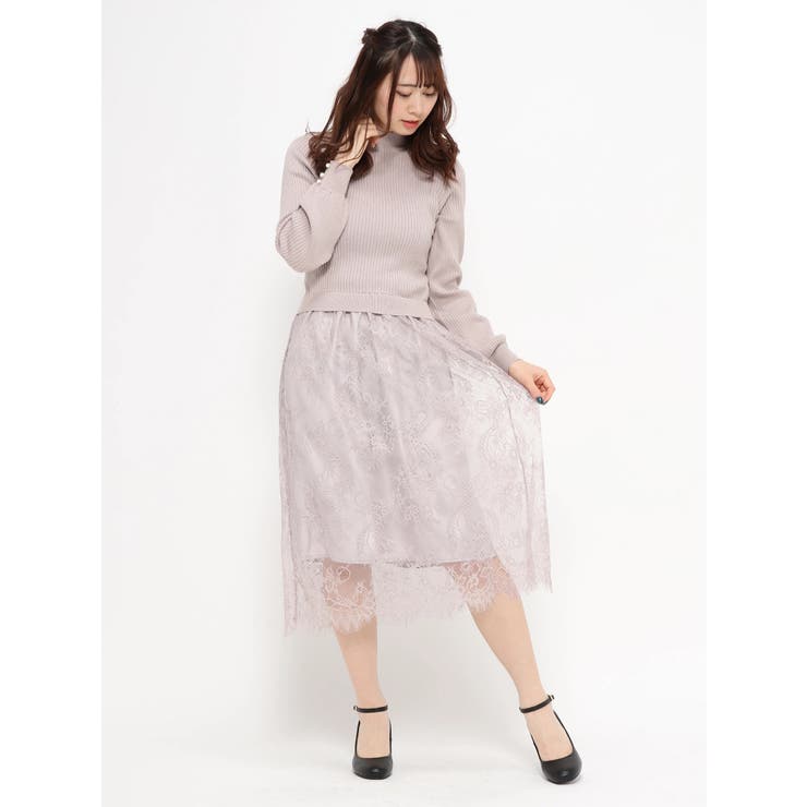 レーススカートドッキングワンピース 品番 Plmw Ludic Park ルディックパーク のレディースファッション通販 Shoplist ショップリスト